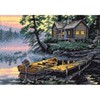 Picture of Dimensions/Gold Petite Counted Cross Stitch Kit 7"X5"-Morning Lake (18 Count)