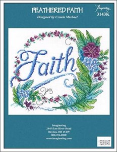 Picture of Imaginating Counted Cross Stitch Kit 9.5"X8"-Feathered Faith (14 Count)
