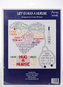 Picture of Imaginating Counted Cross Stitch Kit 10"X10"-Let's Hug A Nurse (14 Count)