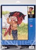 Picture of Janlynn Counted Cross Stitch Kit 9"X12"-Horse Crazy (14 Count)