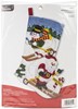 Picture of Bucilla Felt Stocking Applique Kit 18" Long-Downhill Skiers