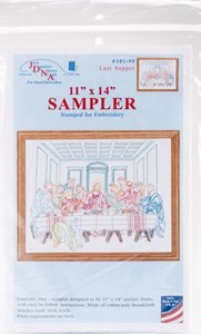Picture of Jack Dempsey Stamped White Sampler 11"X14"-Last Supper