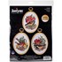 Picture of Janlynn Embroidery Kit 3"X4" Set of 3-Gardening Birds-Stiched In Floss