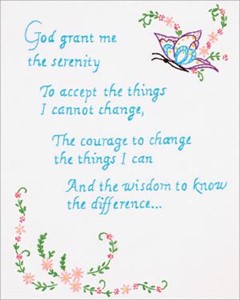 Picture of Jack Dempsey Stamped White Sampler 11"X14"-Serenity Prayer