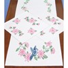 Picture of Jack Dempsey Stamped Dresser Scarf & Doilies Perle Edge-Birds