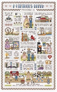 Picture of Janlynn Counted Cross Stitch Kit 9.25"X15.25"-A Virtuous Woman (14 Count)