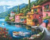Picture of Dimensions/Gold Collection Counted Cross Stitch Kit 15"X12"-Lakeside Village (16 Count)
