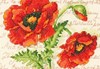 Picture of Dimensions Mini Counted Cross Stitch Kit 7"X5"-Poppy Pair (14 Count)