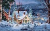 Picture of Dimensions Gold Collection Counted Cross Stitch Kit 20"X14"-Winter's Hush (16 Count)