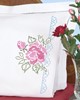 Picture of Jack Dempsey Stamped Pillowcases W/White Perle Edge 2/Pkg-XX Roses