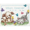 Picture of Dimensions Counted Cross Stitch Kit 12"X9"-Pet Friends Birth Record (14 Count)