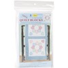 Picture of Jack Dempsey Stamped White Quilt Blocks 18"X18" 6/Pkg-Patchwork Hearts