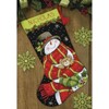 Picture of Dimensions Stocking Needlepoint Kit 16" Long-Snowman & Bear Stitched In Floss