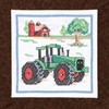 Picture of Janlynn Stamped Cross Stitch Quilt Blocks 15"X15" 6/Pkg-Tractor