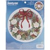Picture of Janlynn Counted Cross Stitch Kit 15.25"X14.25"-Christmas Traditions (14 Count)