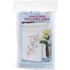 Picture of Jack Dempsey Stamped Pillowcases W/White Perle Edge 2/Pkg-Fluttering Butterflies