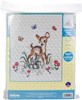 Picture of Janlynn Stamped Quilt Cross Stitch Kit 34"X43"-Baby Deer-Stitched In Floss