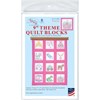 Picture of Jack Dempsey Themed Stamped White Quilt Blocks 9"X9" 12/Pkg-Princess