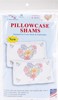 Picture of Jack Dempsey Stamped Pillowcase Shams 2/Pkg-Flowers & Hearts