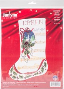 Picture of Janlynn Counted Cross Stitch Kit 10.5"X15"-Silent Night (14 Count)