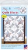 Picture of Jack Dempsey Stamped White Quilt Blocks 18"X18" 6/Pkg-Interlocking Star