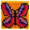 Picture of Caron Wonderart Latch Hook Kit 8"X8"-Butterfly