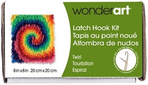 Picture of Caron Wonderart Latch Hook Kit 8"X8"-Twirl