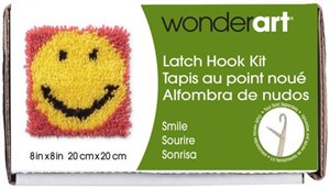 Picture of Caron Wonderart Latch Hook Kit 8"X8"-Smile