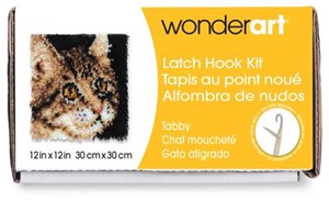Picture of Caron Wonderart Latch Hook Kit 12"X12"-Tabby