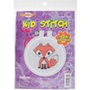 Picture of Janlynn/Kid Stitch Mini Counted Cross Stitch Kit 3" Round-Fox (11 Count)