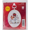 Picture of Janlynn Mini Counted Cross Stitch Kit 2.75" Oval-Skiing Dude (18 Count)