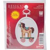 Picture of Janlynn Mini Counted Cross Stitch Kit 2.75" Oval-Christmas Toy (18 Count)