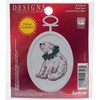 Picture of Janlynn Mini Counted Cross Stitch Kit 2.75" Oval-Polar Bear (18 Count)