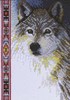 Picture of Janlynn Mini Counted Cross Stitch Kit 5"X7"-Wildlife Wolf (14 Count)