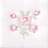 Picture of Jack Dempsey Stamped White Quilt Blocks 18"X18" 6/Pkg-Long Stem Rose