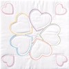Picture of Jack Dempsey Stamped White Quilt Blocks 18"X18" 6/Pkg-Five XX Hearts