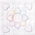 Picture of Jack Dempsey Stamped White Quilt Blocks 18"X18" 6/Pkg-XX Hearts Circle