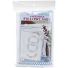 Picture of Jack Dempsey Stamped Pillowcases W/White Lace Edge 2/Pkg-Wedding Rings