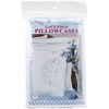 Picture of Jack Dempsey Stamped Pillowcases W/White Lace Edge 2/Pkg-Starburst Of Hearts