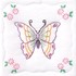 Picture of Jack Dempsey Stamped White Quilt Blocks 9"X9" 12/Pkg-Butterfly