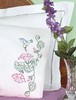 Picture of Jack Dempsey Stamped Pillowcases W/White Perle Edge 2/Pkg-Hummingbird
