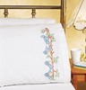 Picture of Janlynn Stamped Cross Stitch Pillowcase Pair 20"X30"-Birds On A Branch
