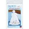 Picture of Jack Dempsey Stamped White Pillowcase Doll Kit-Fluttering Butterflies