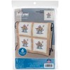 Picture of Janlynn Stamped Cross Stitch Quilt Blocks 15"X15" 6/Pkg-Spring Watering Cans