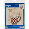 Picture of Janlynn Mini Counted Cross Stitch Kit 5"X6"-Friends & Coffee (14 Count)