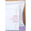 Picture of Jack Dempsey Children's Stamped Pillowcase W/Perle Edge-Princess
