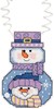 Picture of Janlynn/Holiday Wizzers Counted Cross Stitch Kit 3"X2.25"-Snowman With Scarf (14 Count)