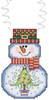Picture of Janlynn/Holiday Wizzers Counted Cross Stitch Kit 3"X2.25"-Snowman With Tree (14 Count)