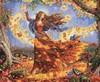 Picture of Dimensions Gold Collection Counted Cross Stitch Kit 14"X12"-Fall Fairy ( 14 Count)