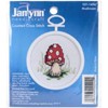 Picture of Janlynn Mini Counted Cross Stitch Kit 2.5" Round-Mushroom (18 Count)
